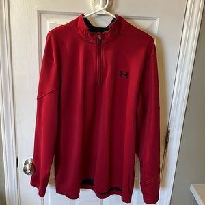 Mens Under Armour pull over in Red. XL